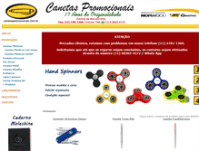 Tablet Screenshot of canetaspromocionais.com.br